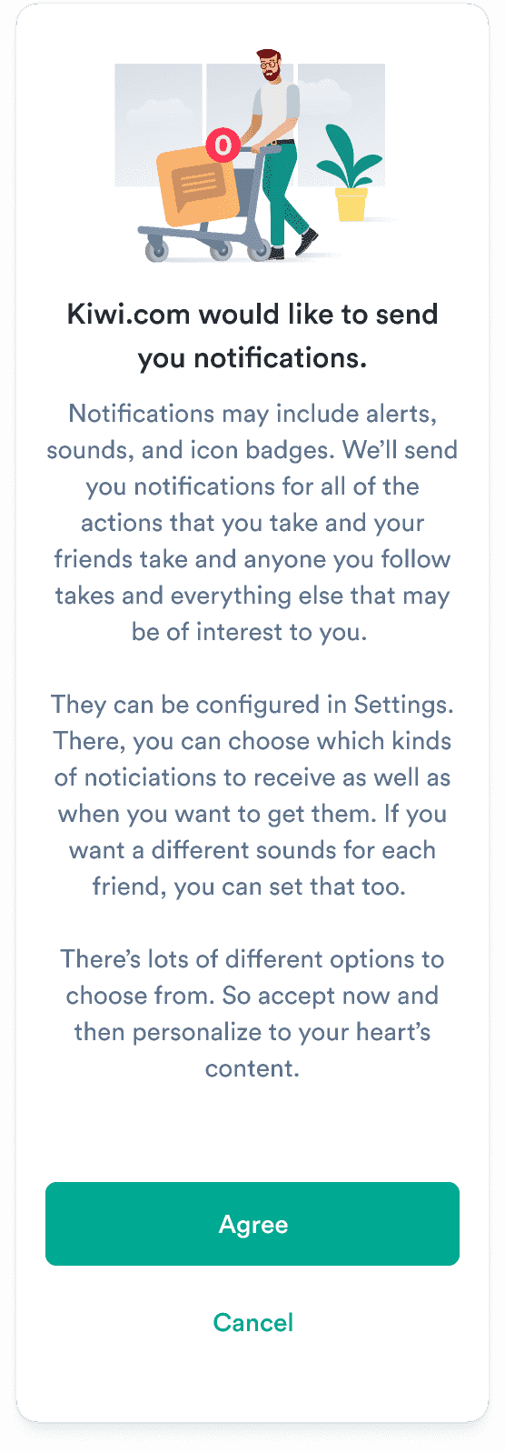 A dialog with an title covering three lines and a description with three separate paragraphs.